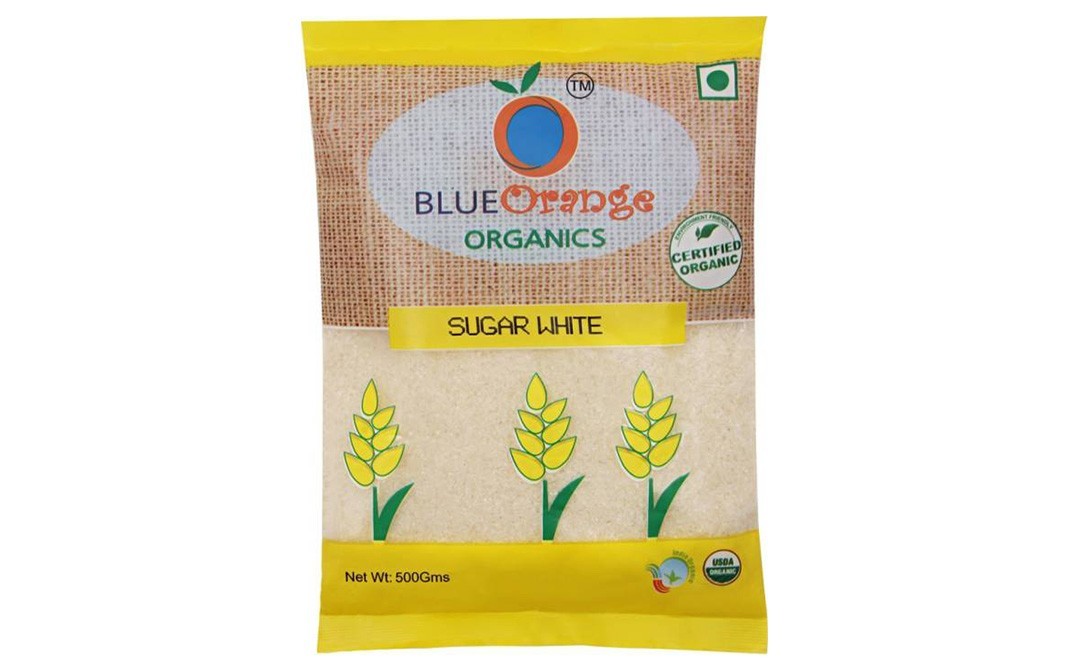 Blue Orange Organics Sugar White    Pack  500 grams